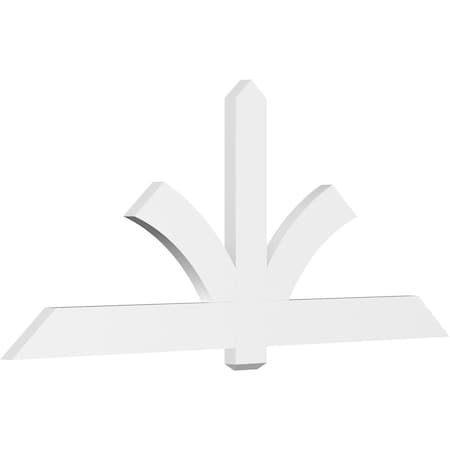 Ekena Millwork Redmond Architectural Grade PVC Gable Bracket, 84"W x 35"H x 2"D x 6"F, 10/12 Pitch GBP084X35X0206RED00